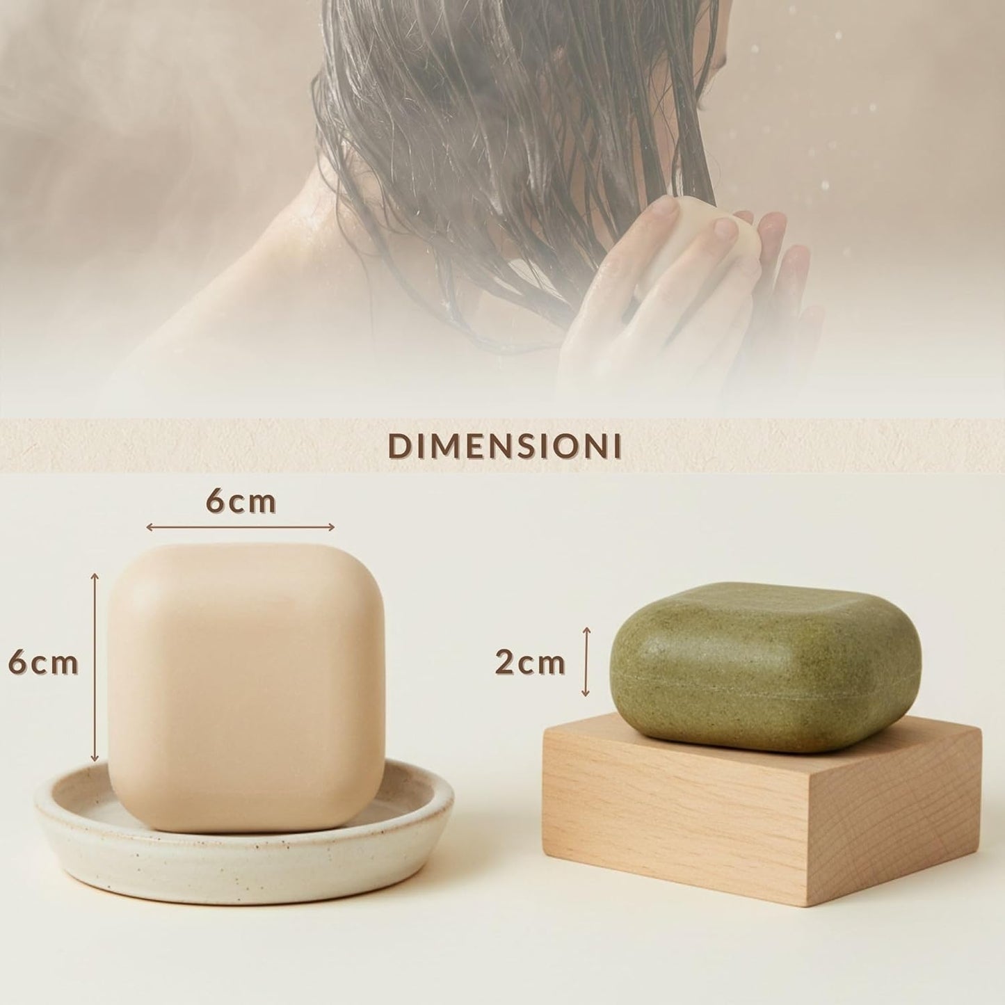 Shampoo e Balsamo solido capelli ricci e normali