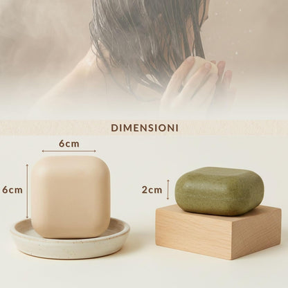 Shampoo e Balsamo solido capelli ricci e normali